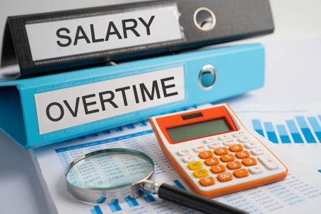 Salary, Overtime. Binder data finance report | USA Employment Lawyers