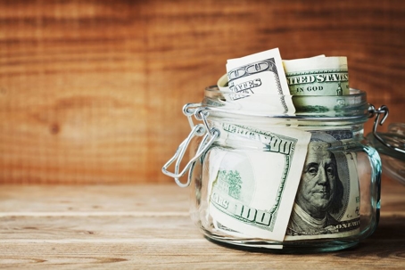 Money Jar at work
